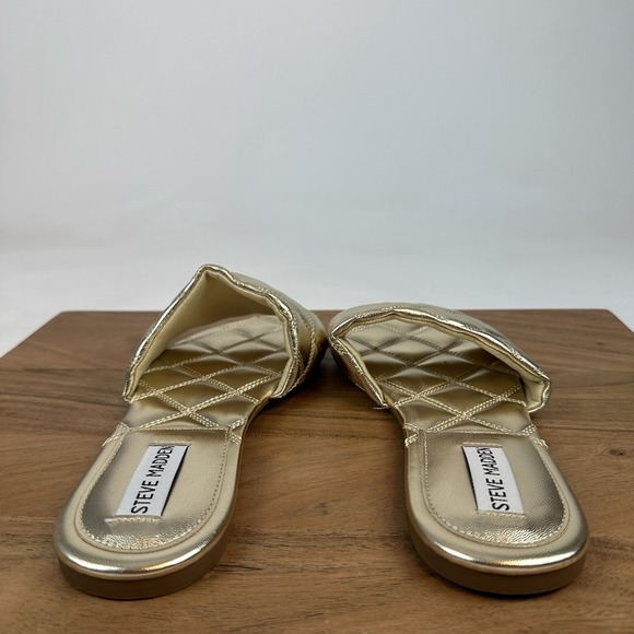 New NWOB Womens Steve Madden Perrie Quilted Slide Sandal Sandals Size 10 M - Picture 5 of 7